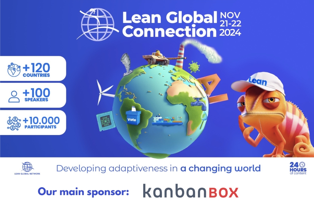 Lean Global Connection 2024 - main sponsor KanbanBOX